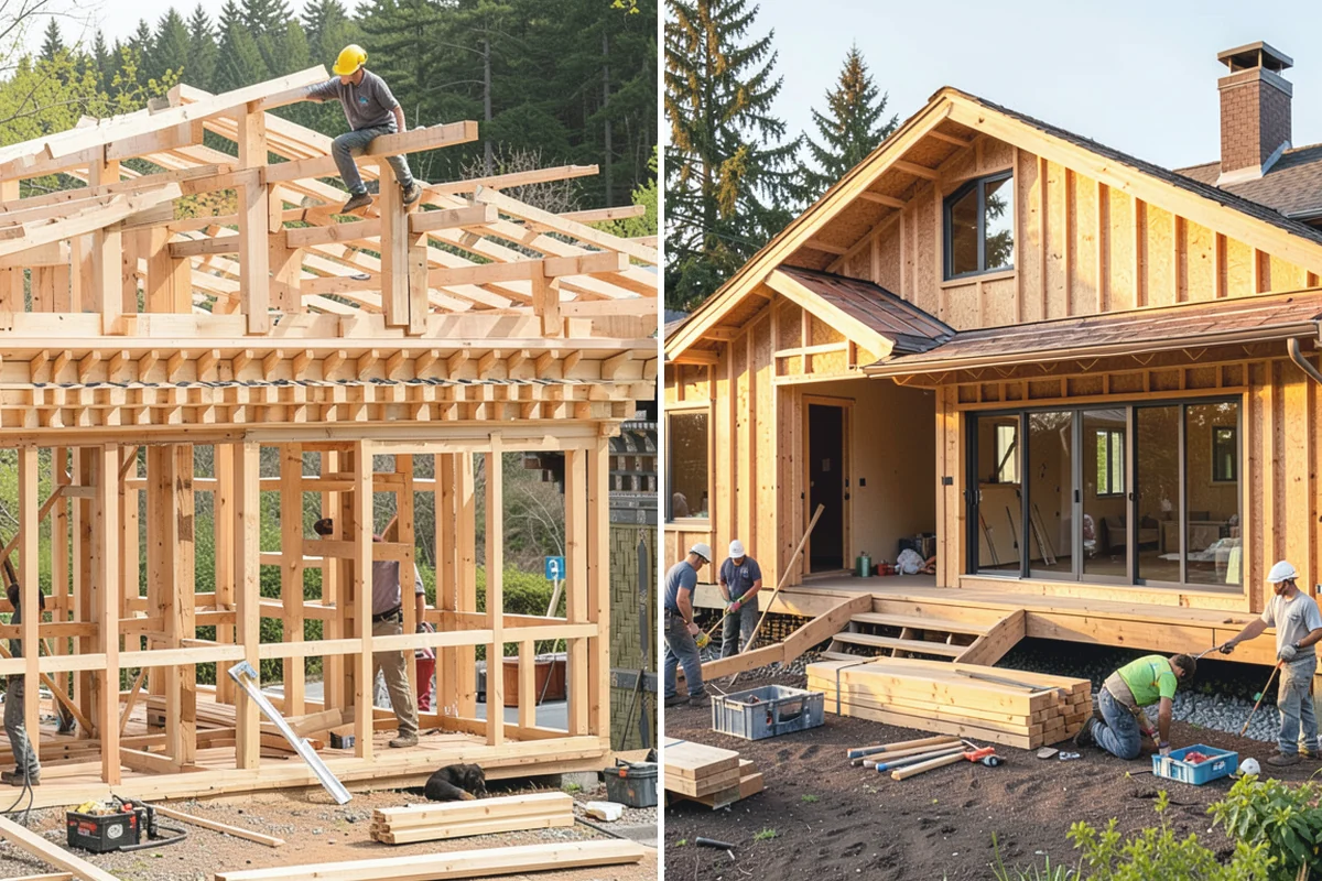 Floating Vanity Installation in Darrington, Snohomish County, WA - Add blocking to support the cabinet