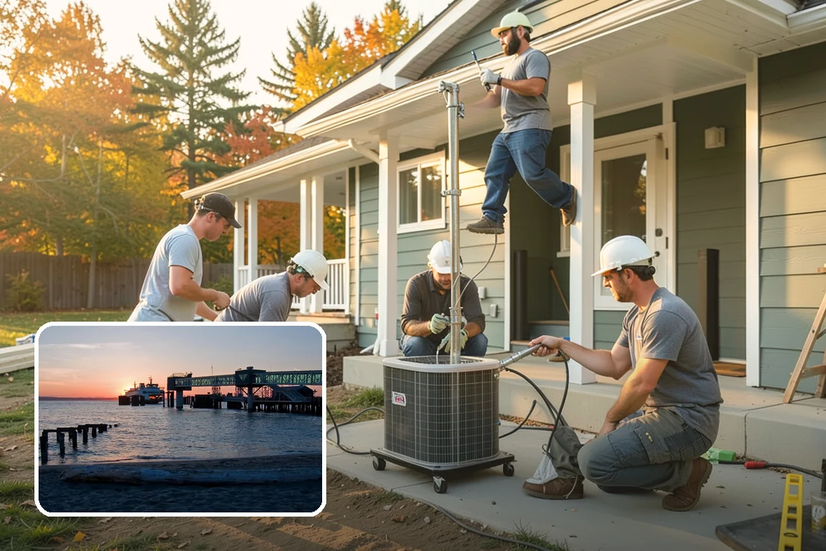Floating Vanity Installation in Edmonds, Snohomish County, WA - Creates an open, spacious feel