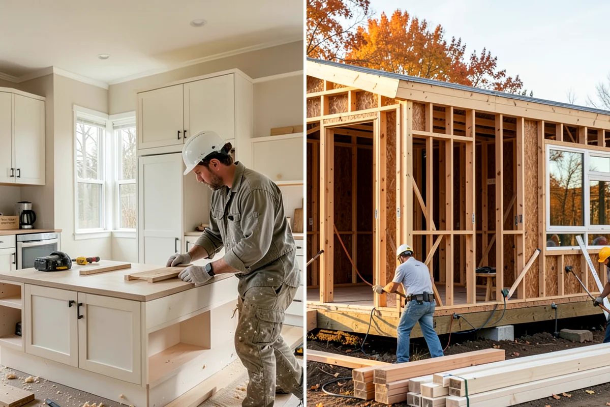 Floating Vanity Installation in Everett, Snohomish County, WA - Add blocking to support the cabinet