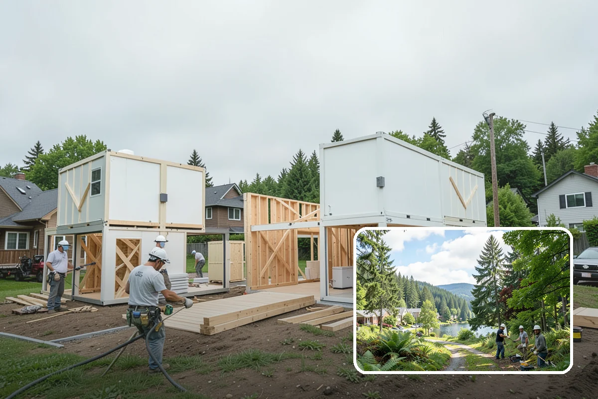 Floating Vanity Installation in Lake Forest Park, King County, WA - Creates an open, spacious feel