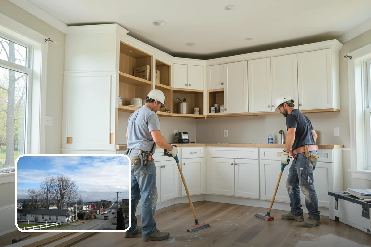 Floating Vanity Installation in Langley, Island County, WA - Creates an open, spacious feel