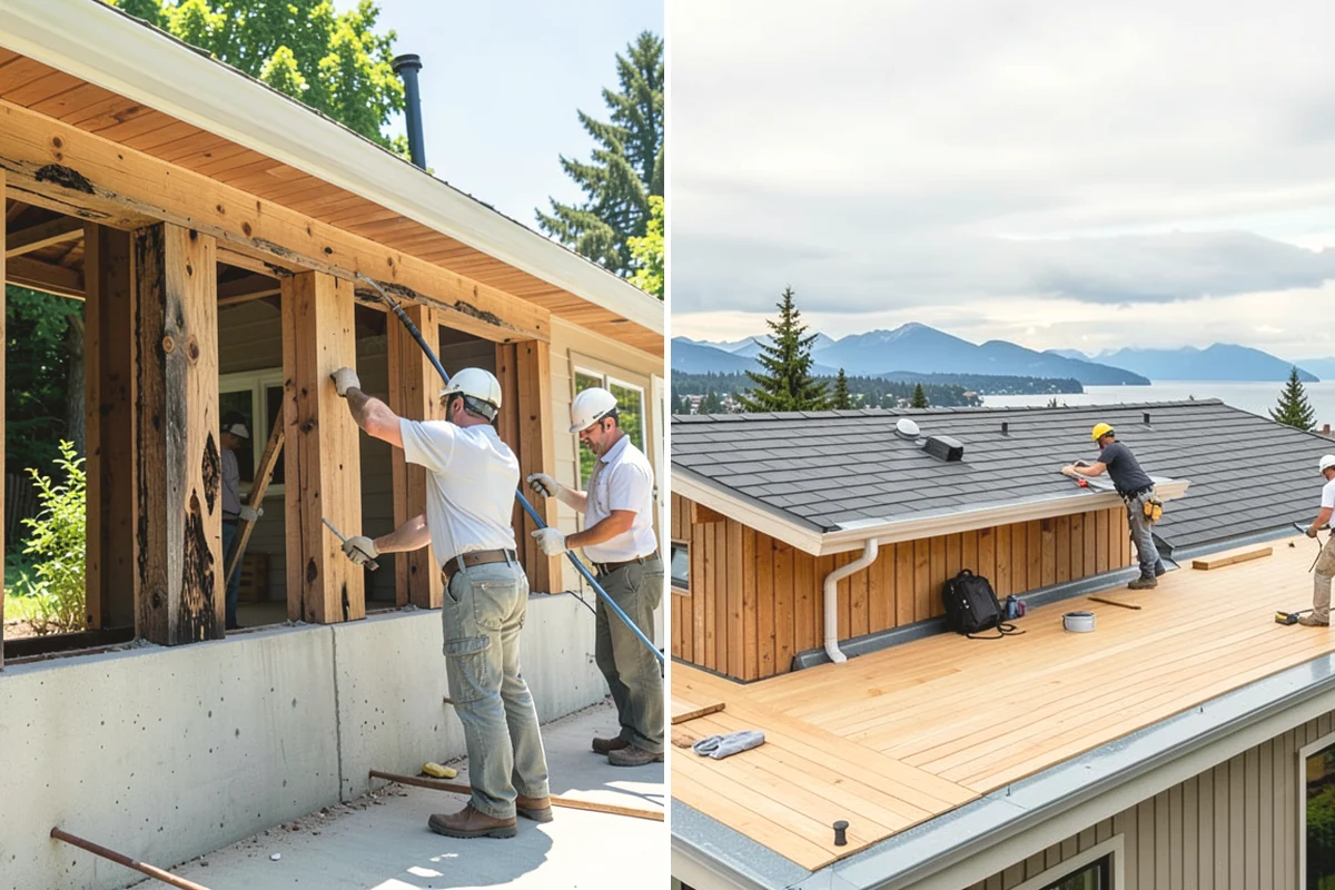 Floating Vanity Installation in Mukilteo, Snohomish County, WA - Add blocking to support the cabinet