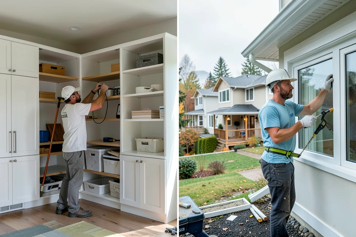 Floating Vanity Installation in SeaTac, King County, WA - Add blocking to support the cabinet