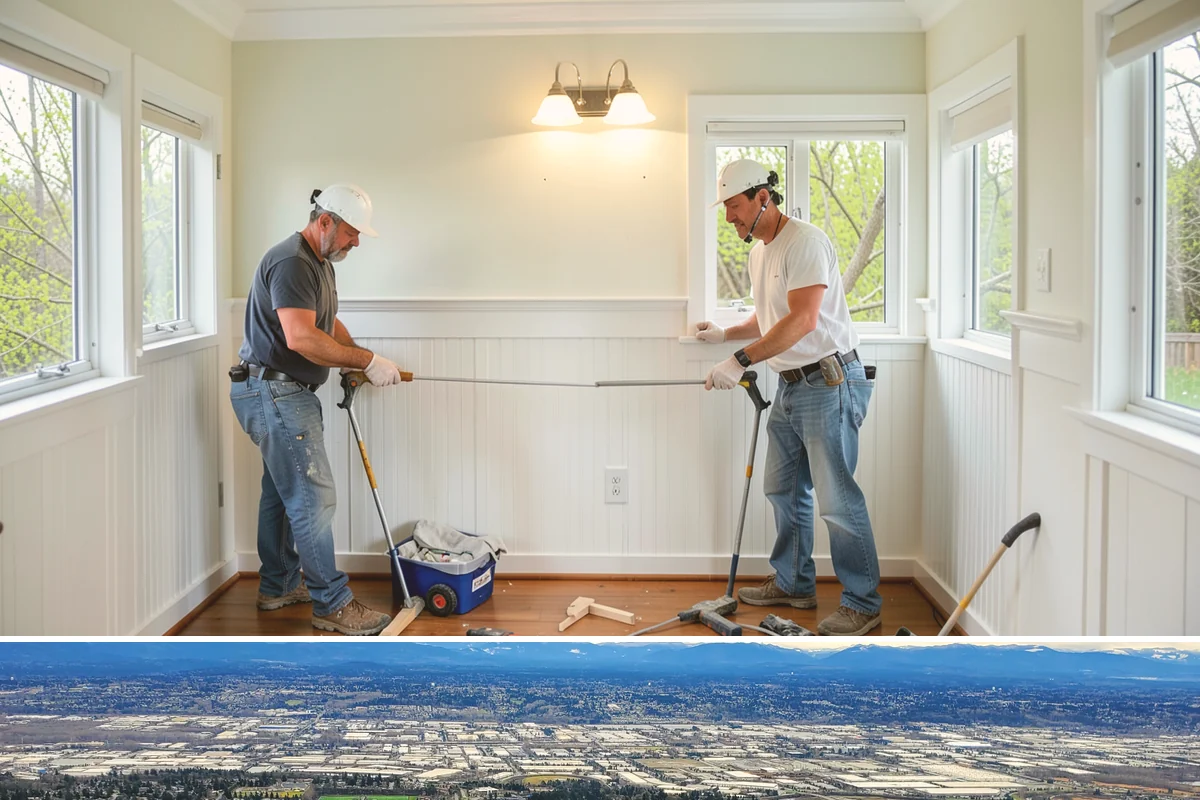 Floating Vanity Installation in SeaTac, King County, WA - A floating vanity is a tidy indoor project that suits any time of the year.