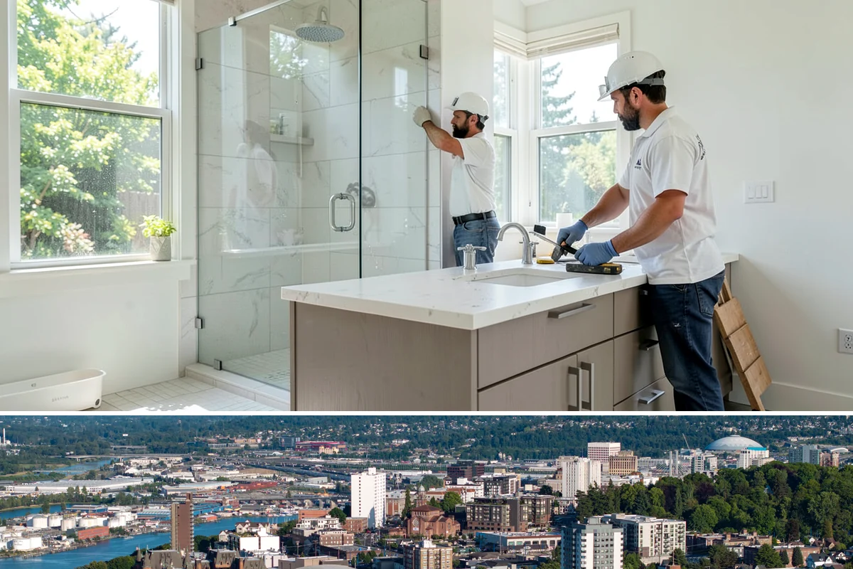 Floating Vanity Installation in Tacoma, Pierce County, WA - A floating vanity is a tidy indoor project that suits any time of the year.