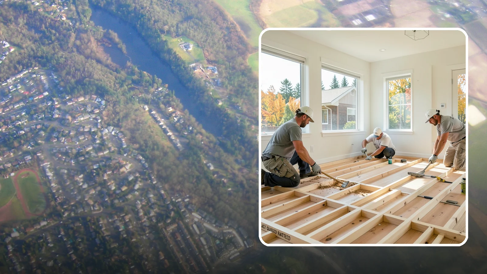 Floor Framing in Algona, King County, WA - We frame flat, quiet, load-rated floor systems sized for the spans and moisture conditions of Western Washington homes.