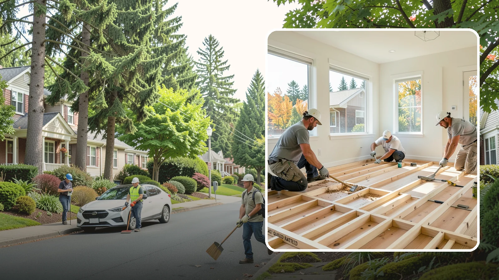 Floor Framing in Beaux Arts Village, King County, WA - We frame flat, quiet, load-rated floor systems sized for the spans and moisture conditions of Western Washington homes.