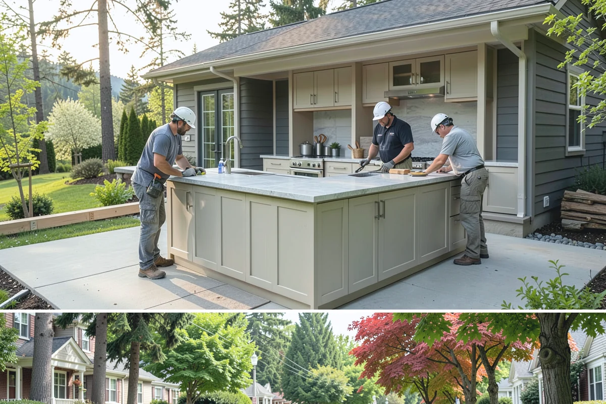 Floor Framing in Beaux Arts Village, King County, WA - We can frame floors year-round, prioritizing dry-in during heavy rain so the deck stays protected before finishes go down.