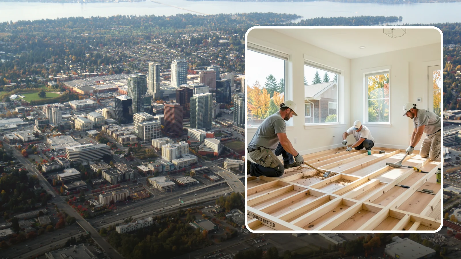 Floor Framing in Bellevue, King County, WA - We frame flat, quiet, load-rated floor systems sized for the spans and moisture conditions of Western Washington homes.