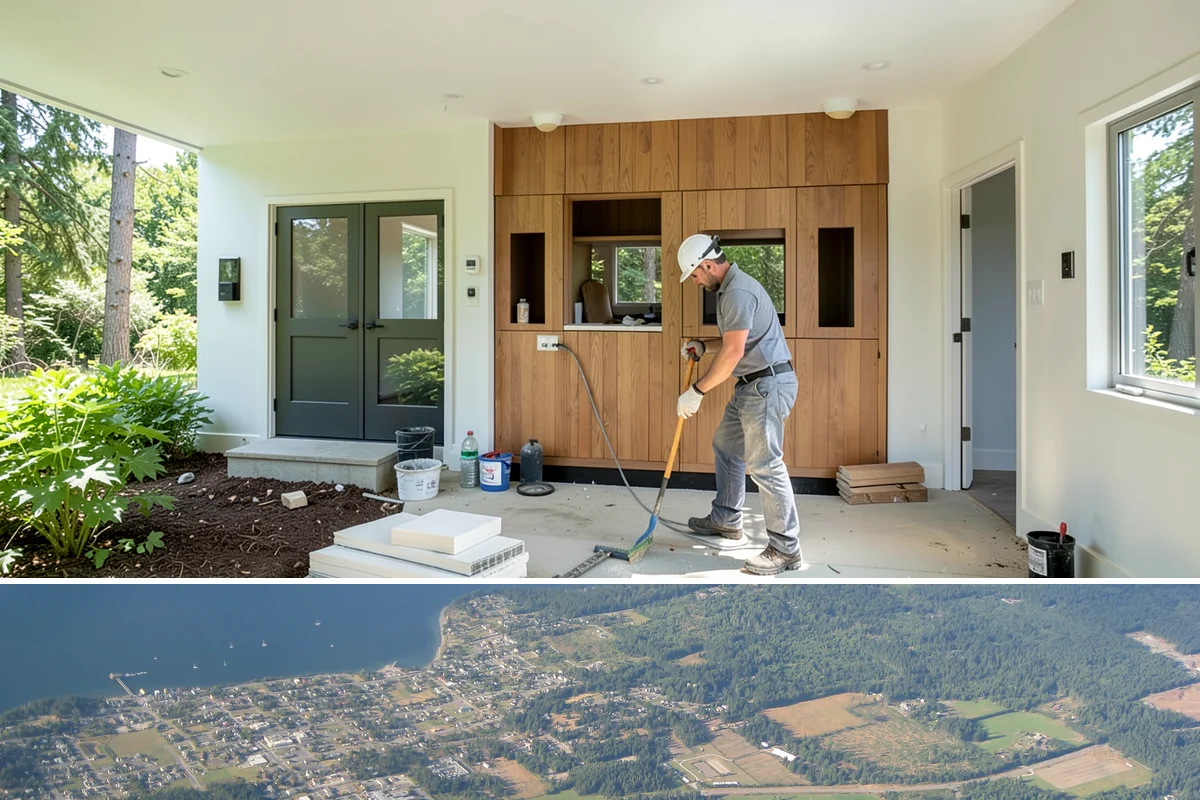 Floor Framing in Coupeville, Island County, WA - We can frame floors year-round, prioritizing dry-in during heavy rain so the deck stays protected before finishes go down.