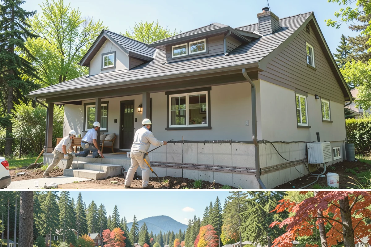 Floor Framing in Covington, King County, WA - We can frame floors year-round, prioritizing dry-in during heavy rain so the deck stays protected before finishes go down.