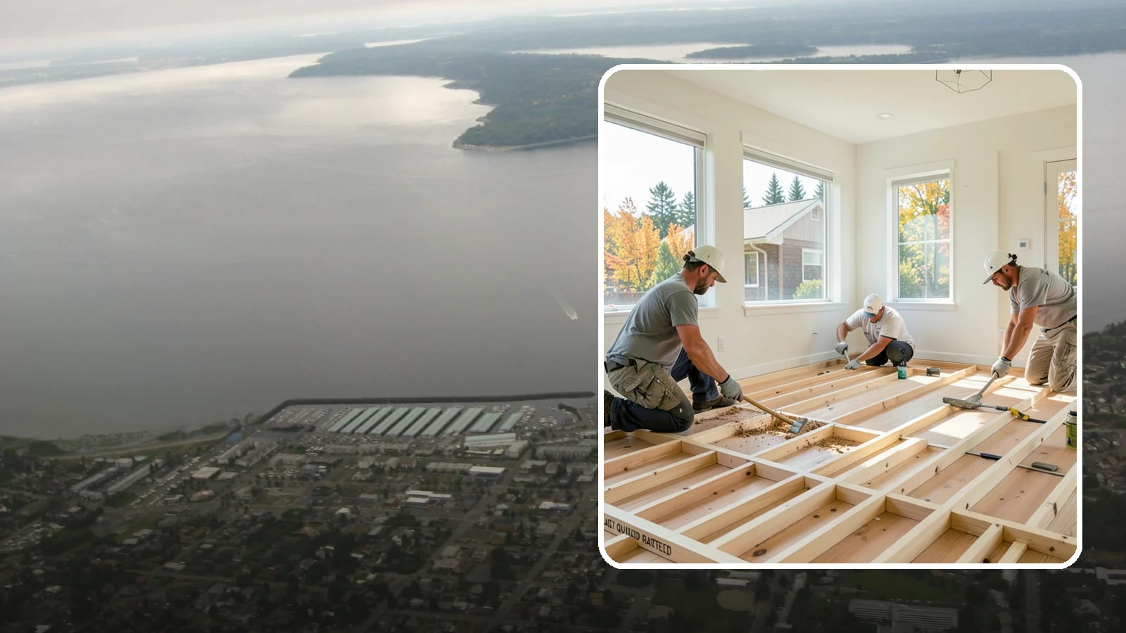 Floor Framing in Des Moines, King County, WA - We frame flat, quiet, load-rated floor systems sized for the spans and moisture conditions of Western Washington homes.