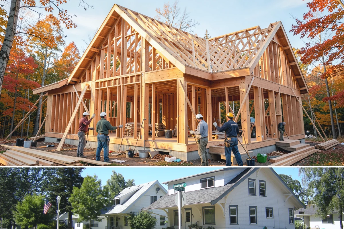 Floor Framing in DuPont, Pierce County, WA - We can frame floors year-round, prioritizing dry-in during heavy rain so the deck stays protected before finishes go down.
