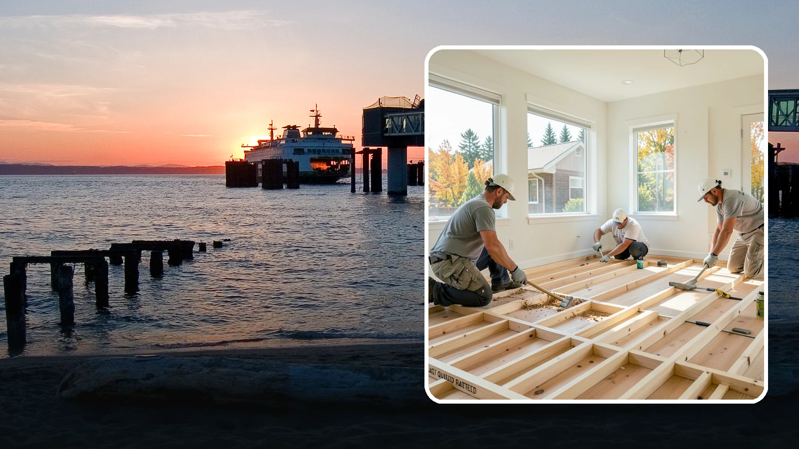 Floor Framing in Edmonds, Snohomish County, WA - We frame flat, quiet, load-rated floor systems sized for the spans and moisture conditions of Western Washington homes.
