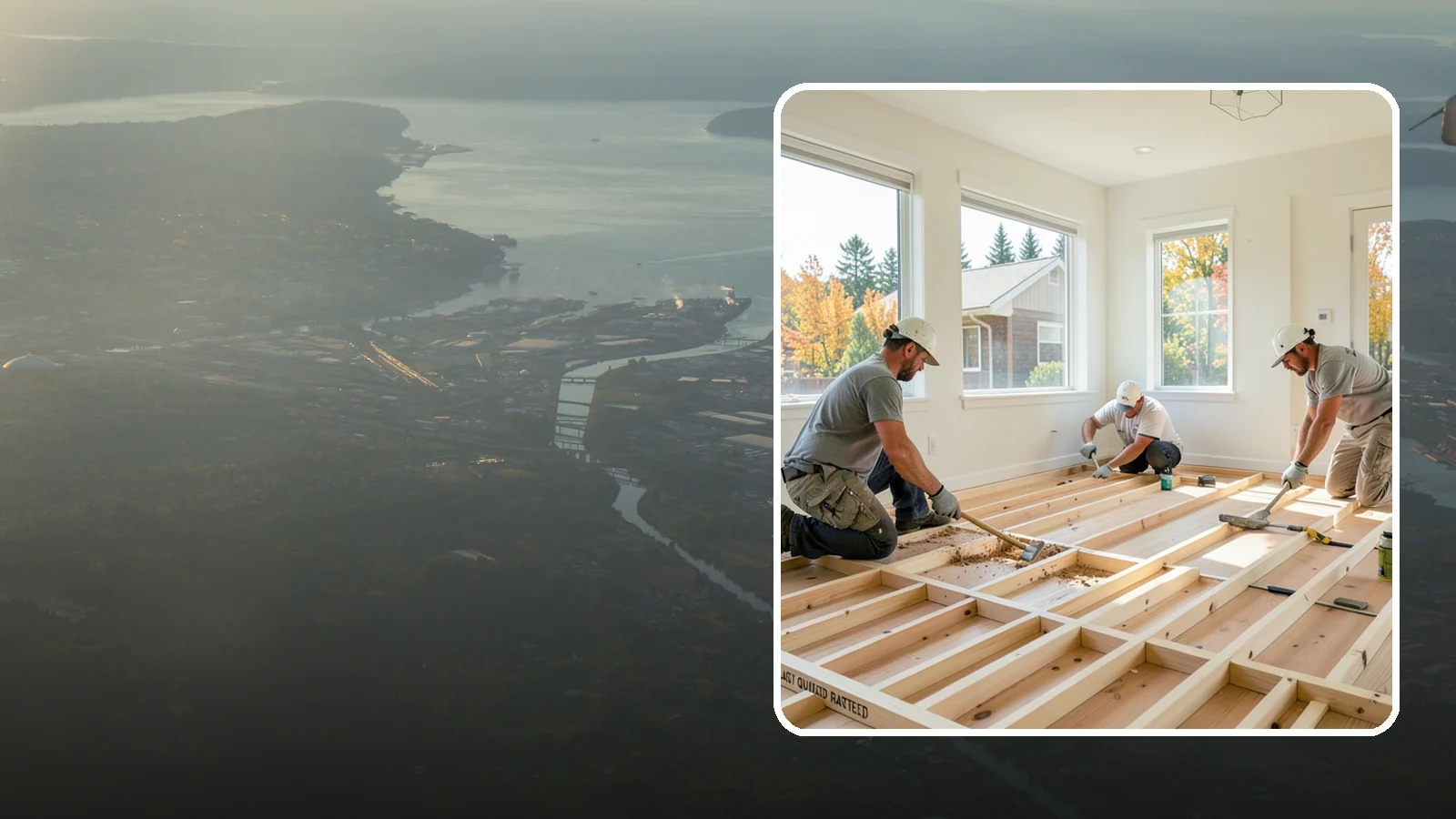Floor Framing in Fife, Pierce County, WA - We frame flat, quiet, load-rated floor systems sized for the spans and moisture conditions of Western Washington homes.