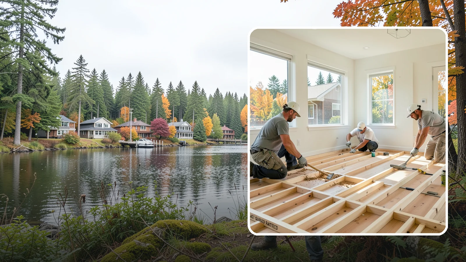 Floor Framing in La Conner, Skagit County, WA - We frame flat, quiet, load-rated floor systems sized for the spans and moisture conditions of Western Washington homes.