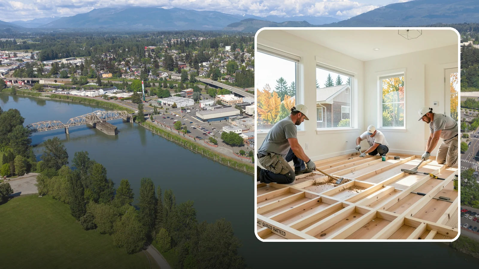 Floor Framing in Mount Vernon, Skagit County, WA - We frame flat, quiet, load-rated floor systems sized for the spans and moisture conditions of Western Washington homes.