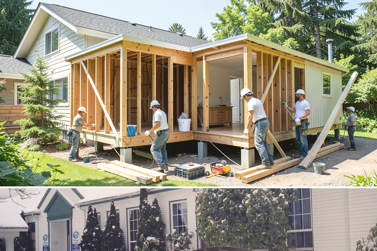 Floor Framing in Pacific, King County, WA - We can frame floors year-round, prioritizing dry-in during heavy rain so the deck stays protected before finishes go down.