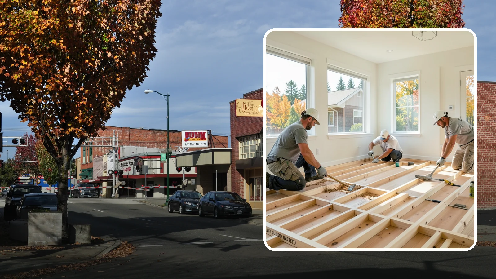Floor Framing in Puyallup, Pierce County, WA - We frame flat, quiet, load-rated floor systems sized for the spans and moisture conditions of Western Washington homes.