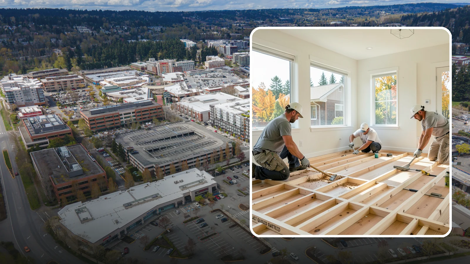 Floor Framing in Redmond, King County, WA - We frame flat, quiet, load-rated floor systems sized for the spans and moisture conditions of Western Washington homes.