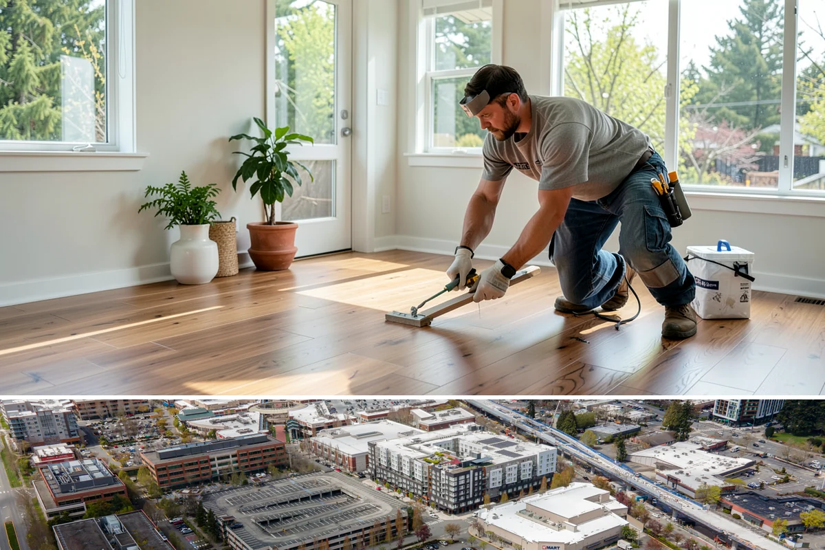 Floor Framing in Redmond, King County, WA - We can frame floors year-round, prioritizing dry-in during heavy rain so the deck stays protected before finishes go down.