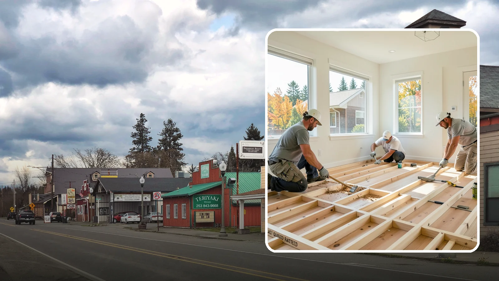 Floor Framing in Roy, Pierce County, WA - We frame flat, quiet, load-rated floor systems sized for the spans and moisture conditions of Western Washington homes.