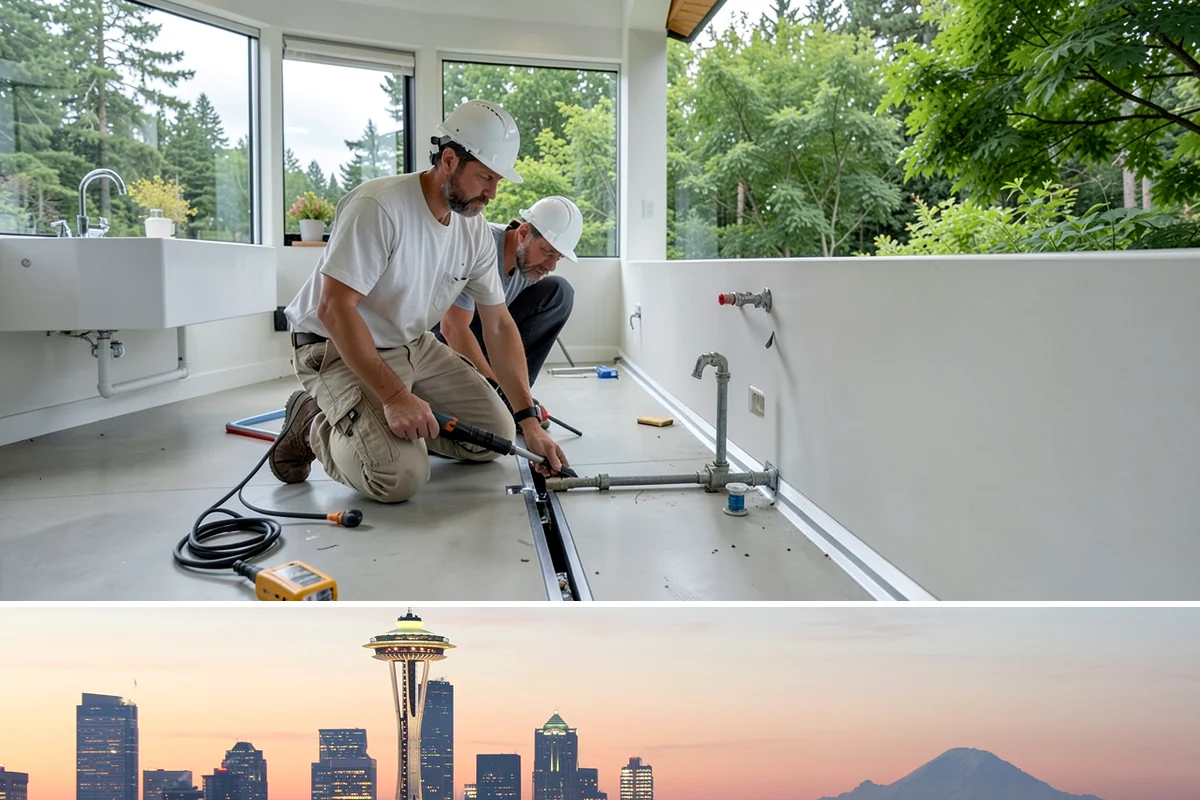 Floor Framing in Seattle, King County, WA - We can frame floors year-round, prioritizing dry-in during heavy rain so the deck stays protected before finishes go down.