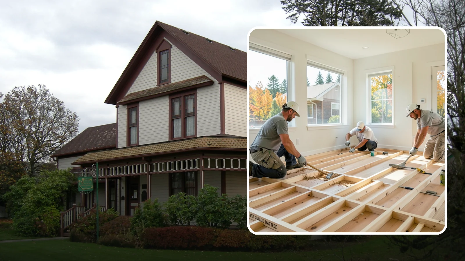 Floor Framing in Sumner, Pierce County, WA - We frame flat, quiet, load-rated floor systems sized for the spans and moisture conditions of Western Washington homes.