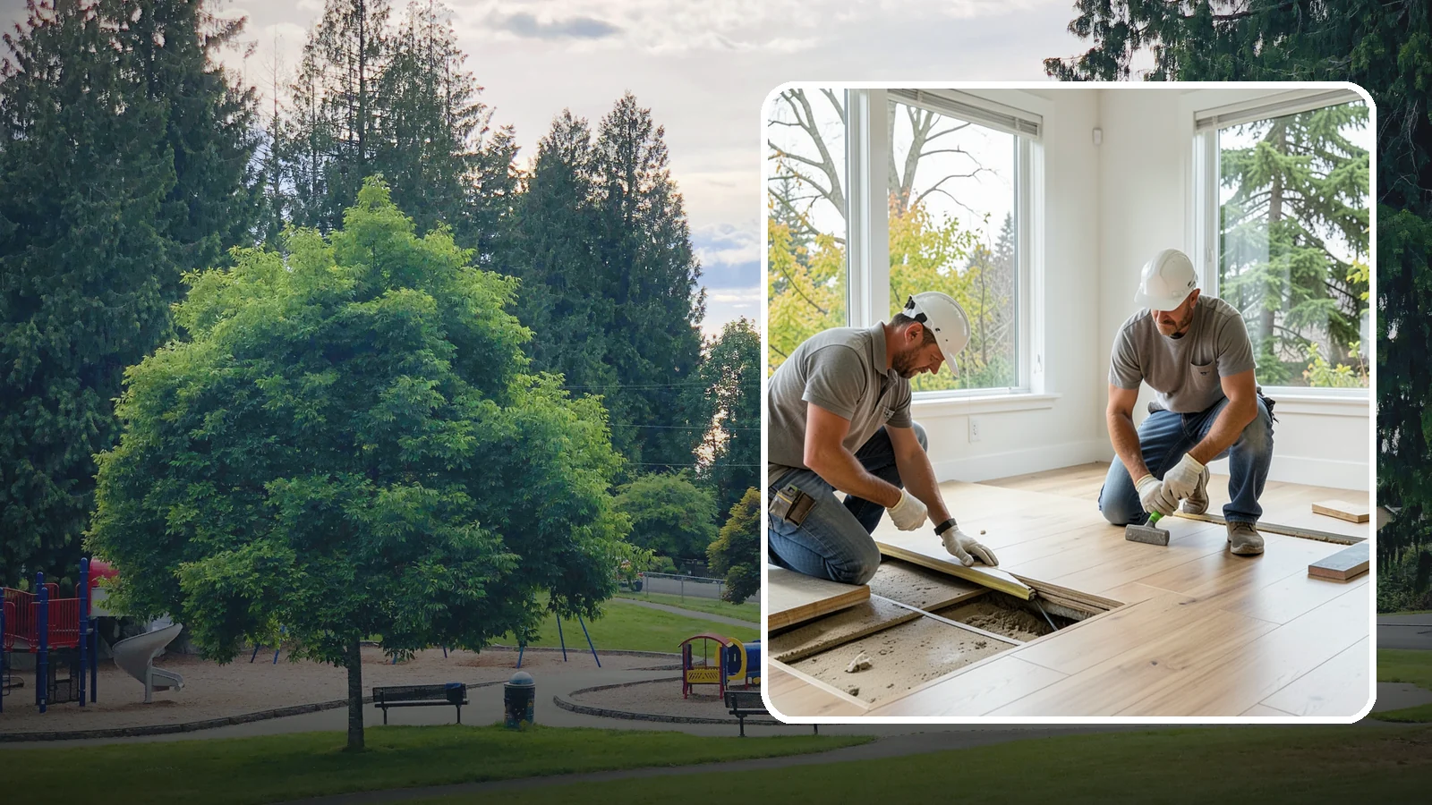Floor Leveling in Bonney Lake, Pierce County, WA - Precision floor leveling that corrects dips, slopes, and uneven subfloors before new flooring goes down.