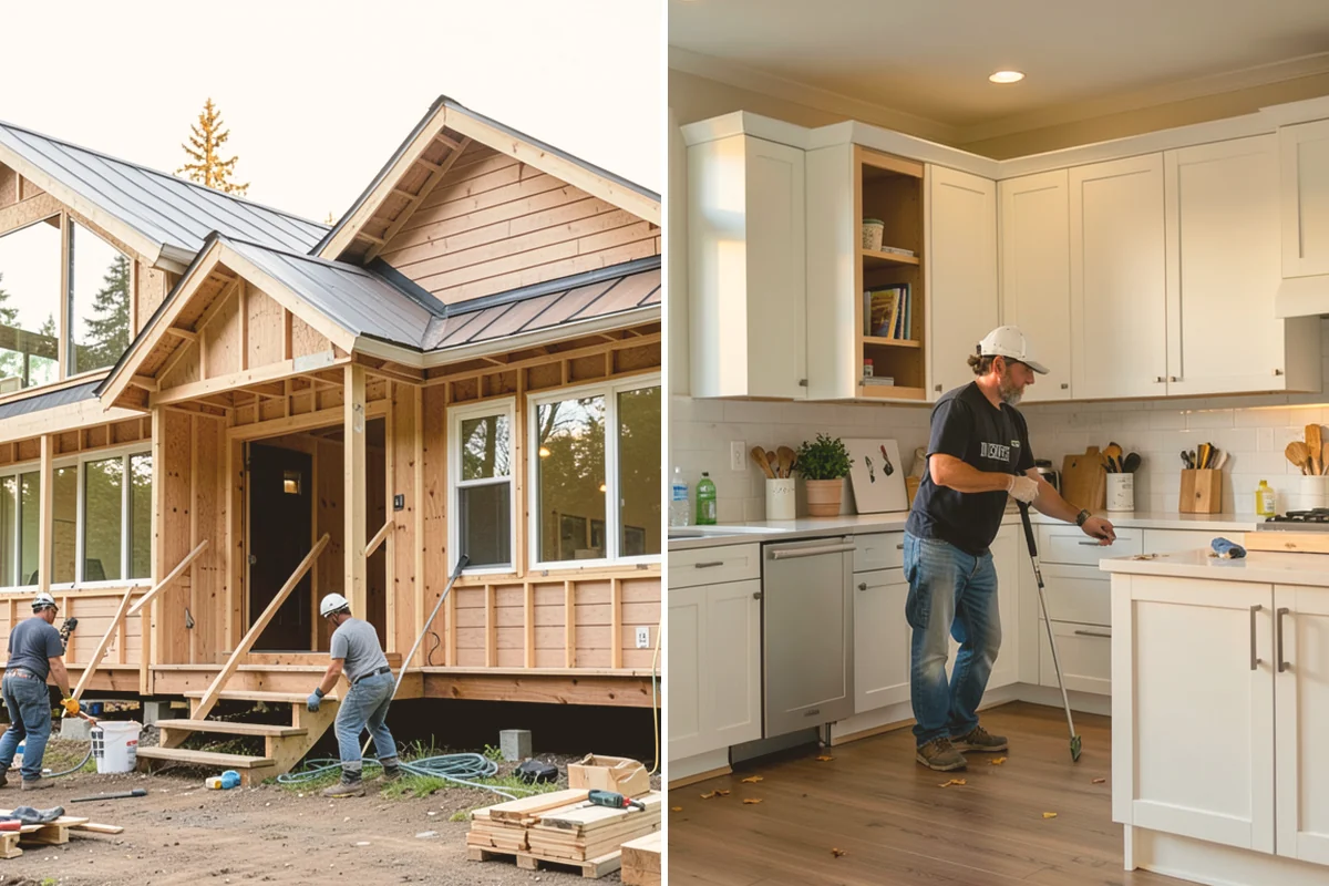 Floor Leveling in Bothell, King County, WA - Survey the subfloor for high and low spots