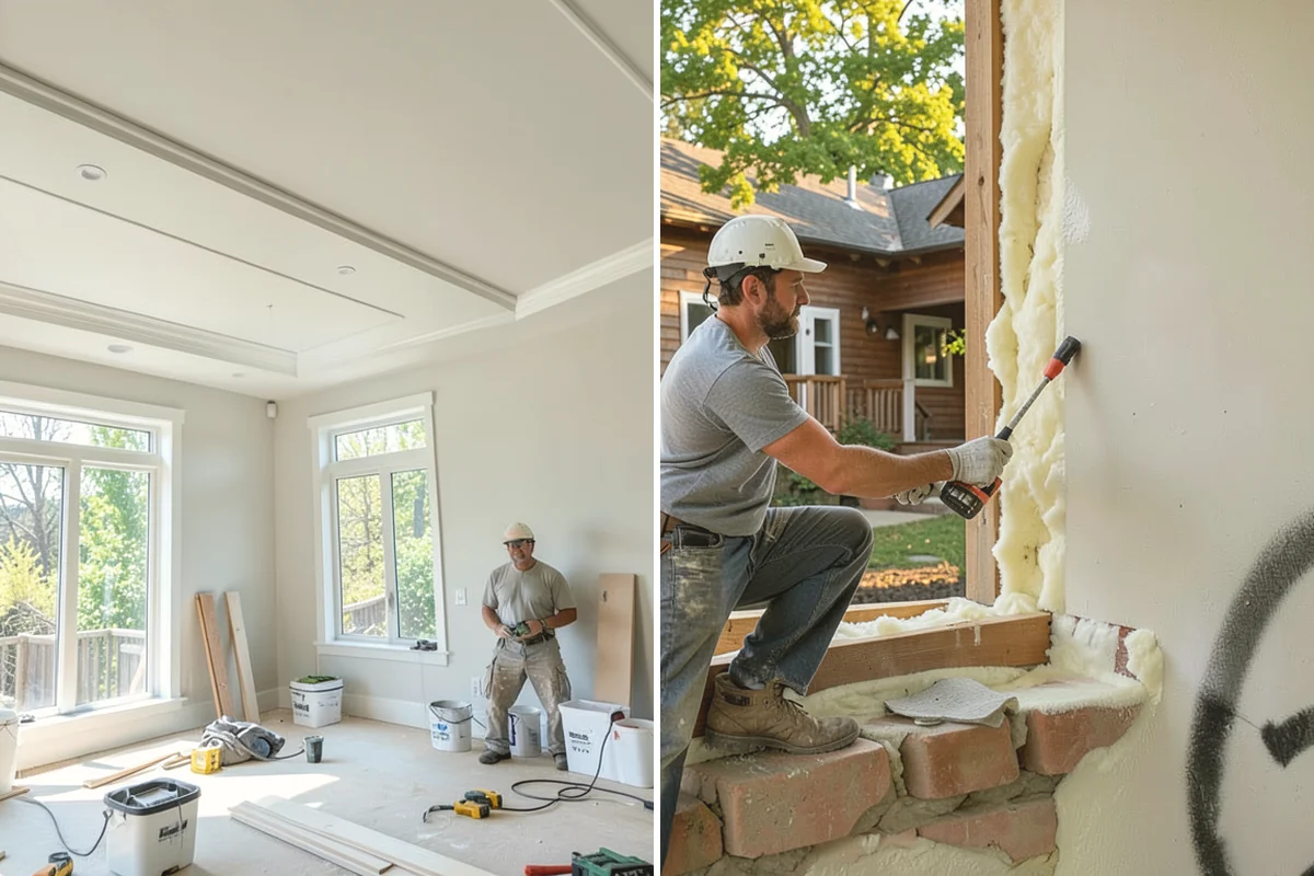 Floor Leveling in Burlington, Skagit County, WA - Survey the subfloor for high and low spots