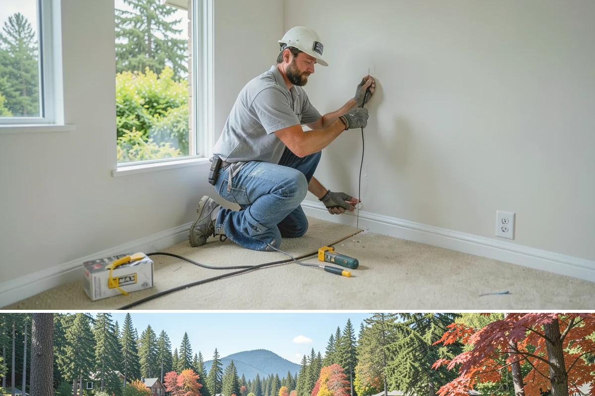 Floor Leveling in Covington, King County, WA - Floor leveling is an indoor task suited to any season, with drier months slightly shortening compound cure times.
