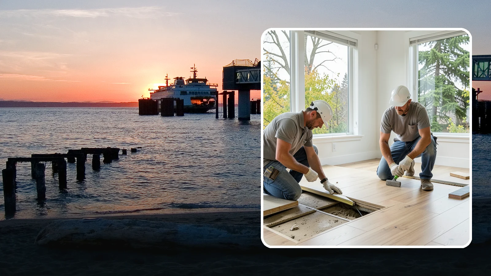 Floor Leveling in Edmonds, Snohomish County, WA - Precision floor leveling that corrects dips, slopes, and uneven subfloors before new flooring goes down.