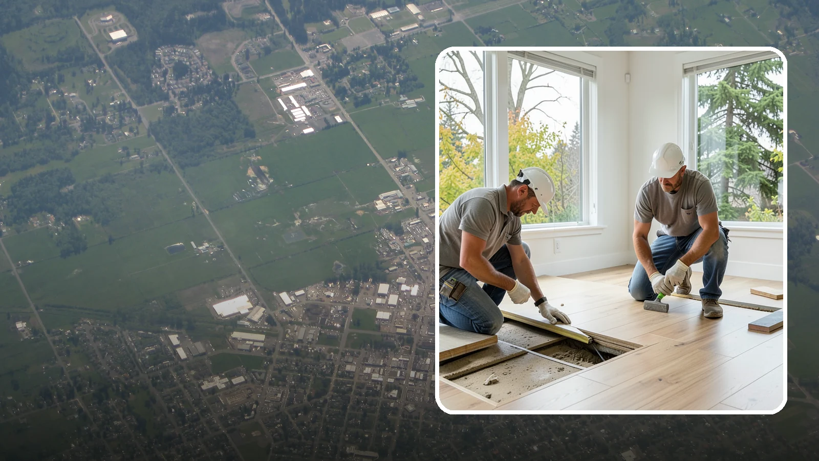 Floor Leveling in Enumclaw, King County, WA - Precision floor leveling that corrects dips, slopes, and uneven subfloors before new flooring goes down.