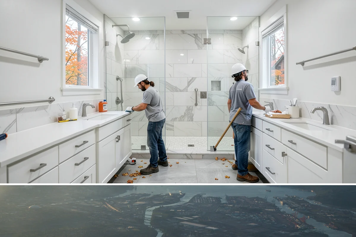 Floor Leveling in Fife, Pierce County, WA - Floor leveling is an indoor task suited to any season, with drier months slightly shortening compound cure times.