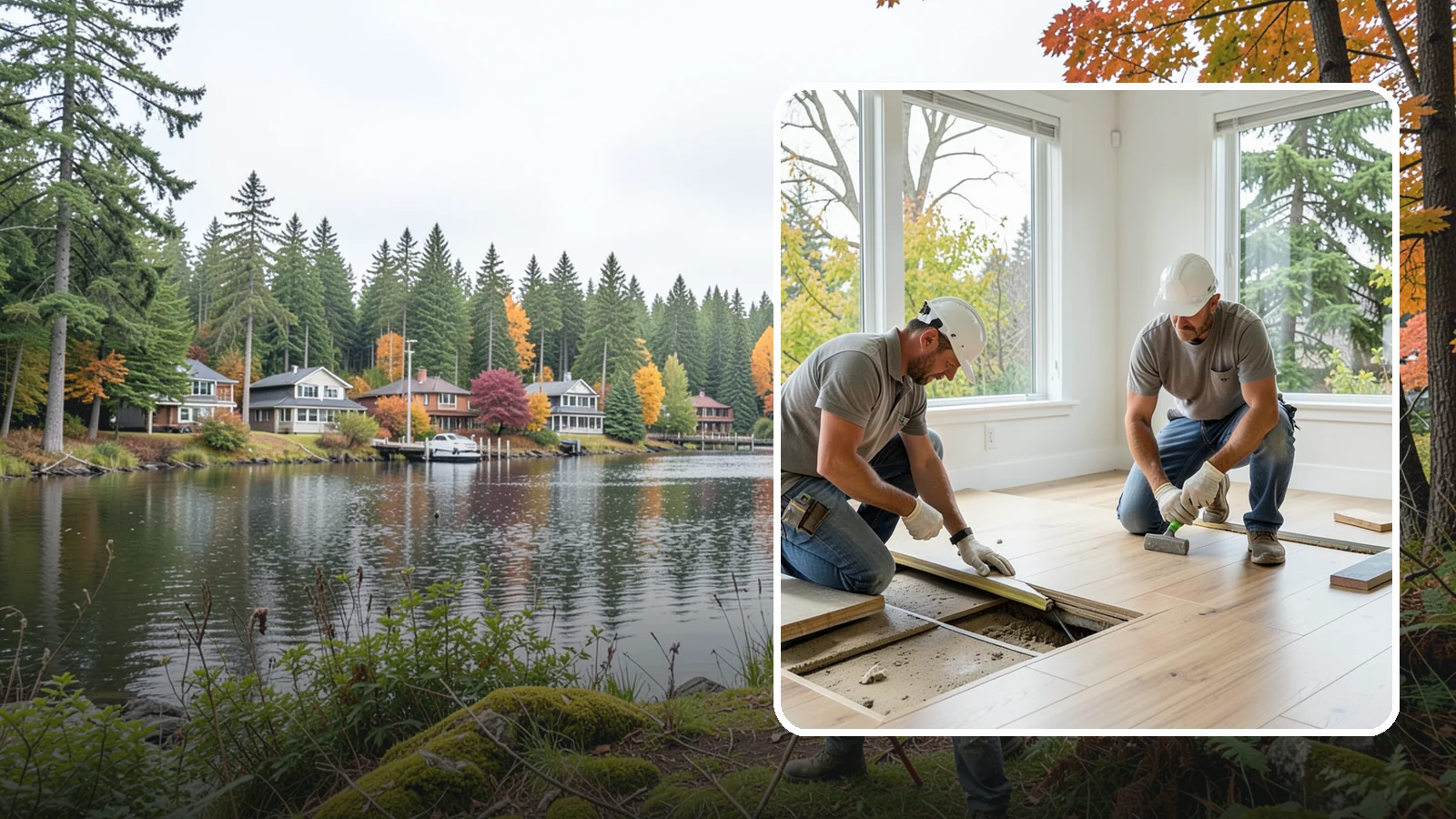 Floor Leveling in La Conner, Skagit County, WA - Precision floor leveling that corrects dips, slopes, and uneven subfloors before new flooring goes down.