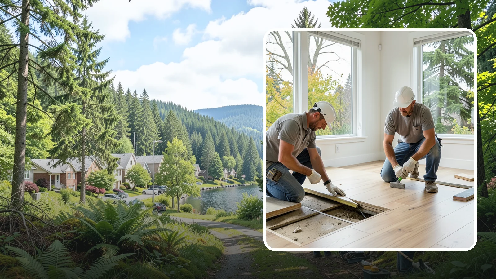 Floor Leveling in Lake Forest Park, King County, WA - Precision floor leveling that corrects dips, slopes, and uneven subfloors before new flooring goes down.