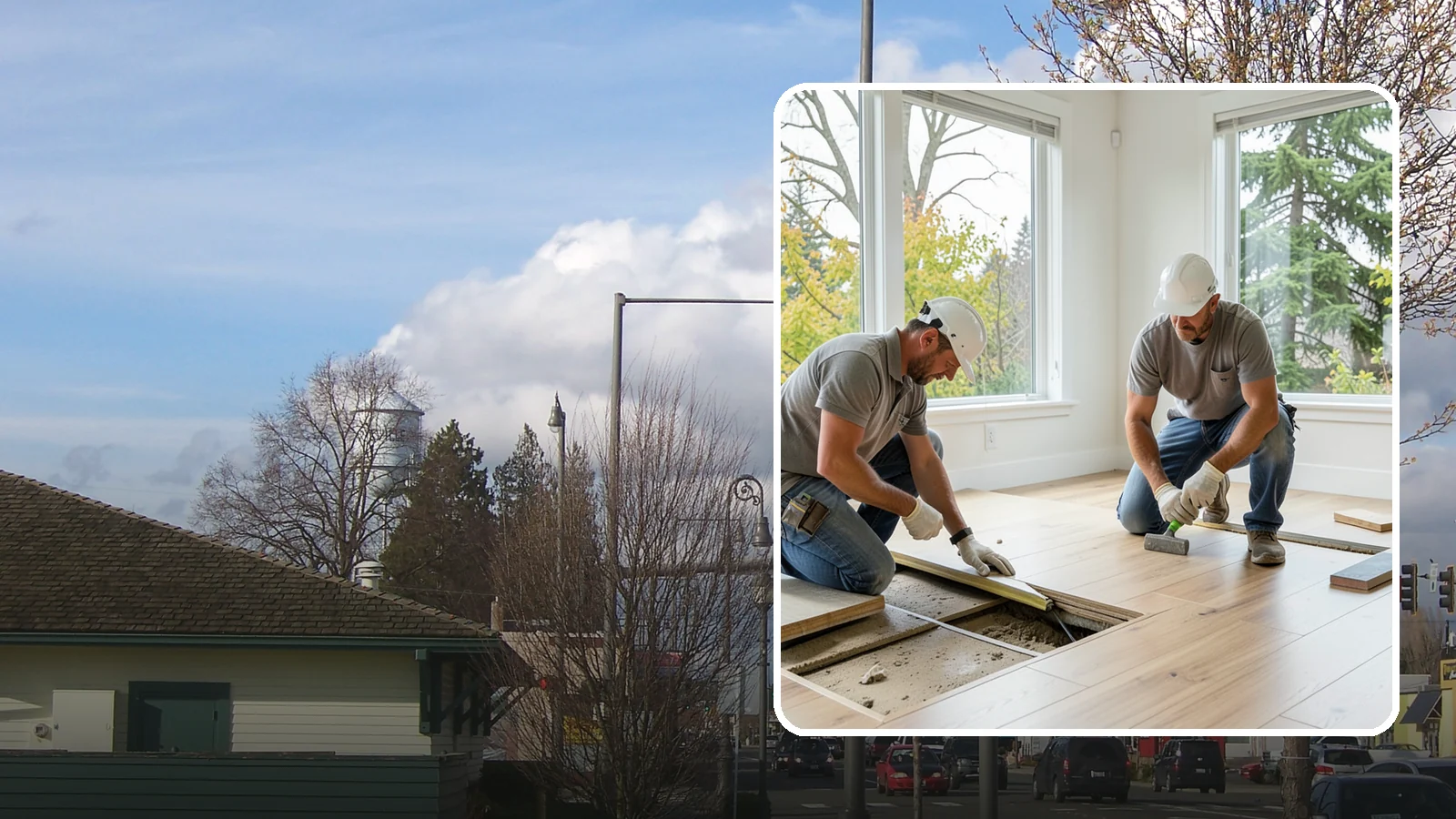 Floor Leveling in Marysville, Snohomish County, WA - Precision floor leveling that corrects dips, slopes, and uneven subfloors before new flooring goes down.