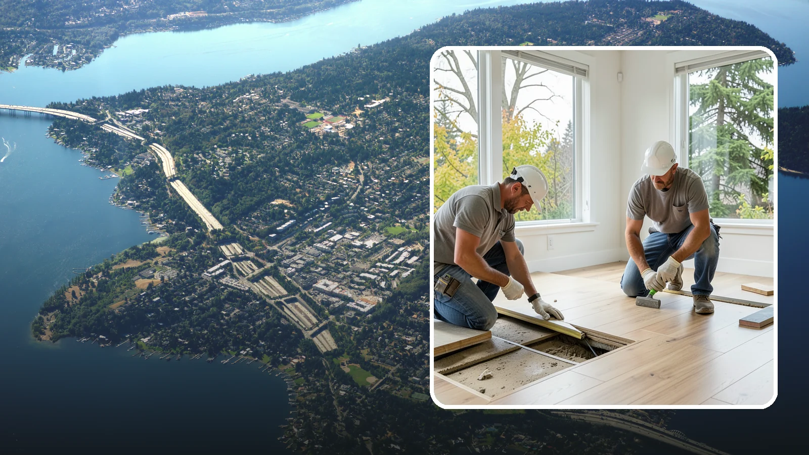 Floor Leveling in Mercer Island, King County, WA - Precision floor leveling that corrects dips, slopes, and uneven subfloors before new flooring goes down.