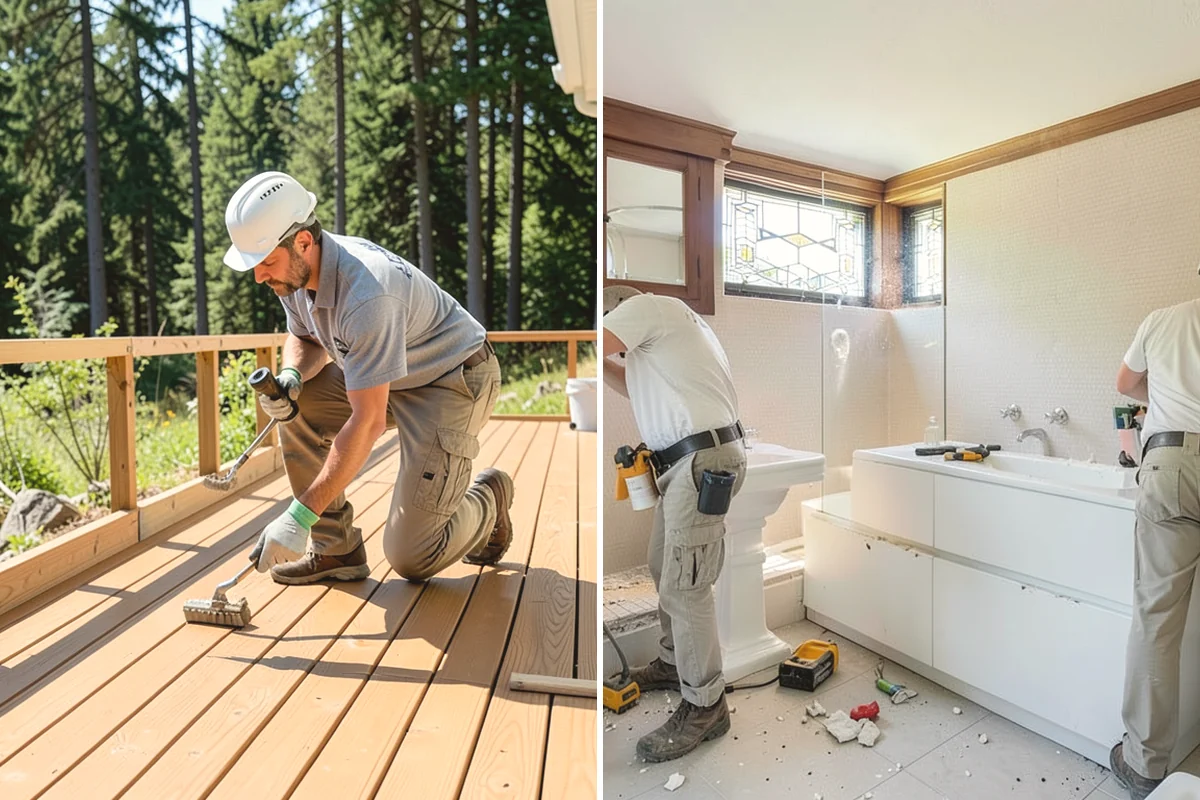 Floor Leveling in Mercer Island, King County, WA - Survey the subfloor for high and low spots