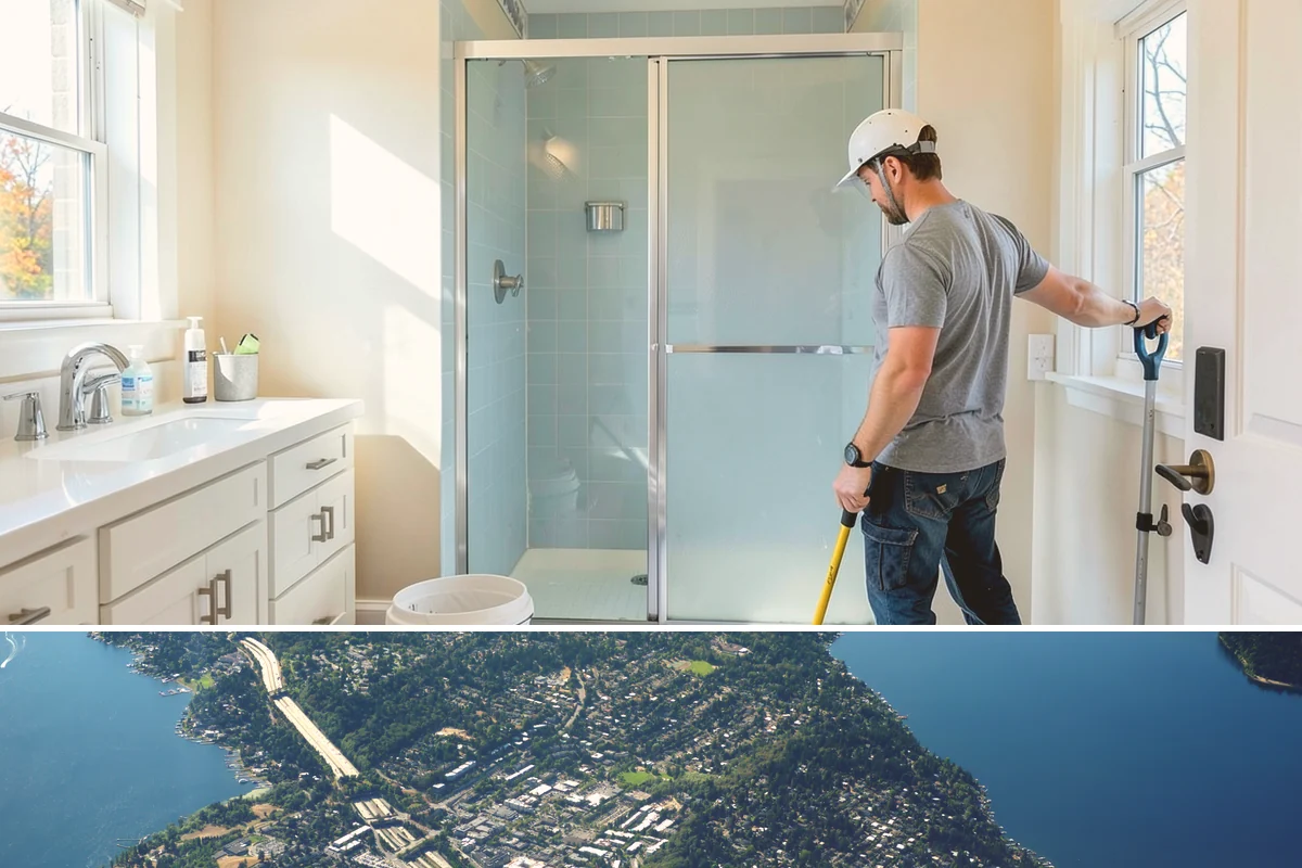 Floor Leveling in Mercer Island, King County, WA - Floor leveling is an indoor task suited to any season, with drier months slightly shortening compound cure times.