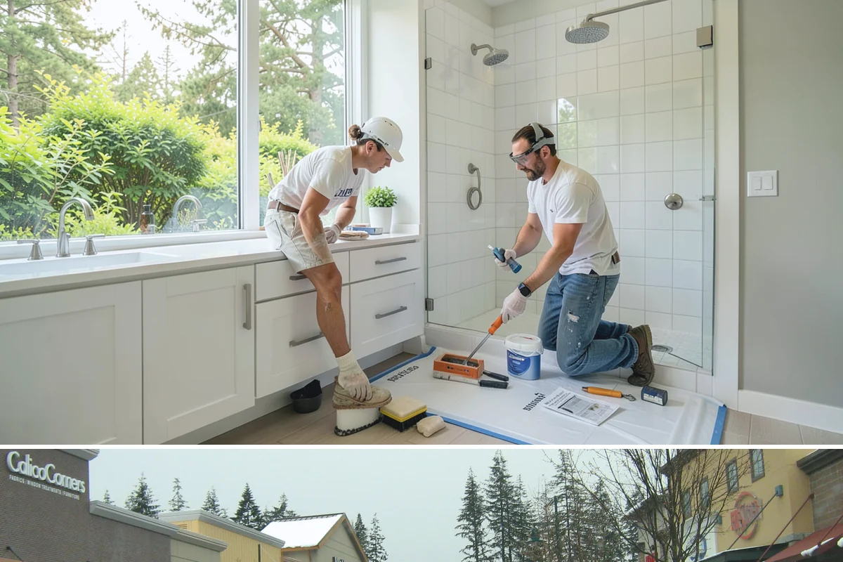 Floor Leveling in Mill Creek, Snohomish County, WA - Floor leveling is an indoor task suited to any season, with drier months slightly shortening compound cure times.