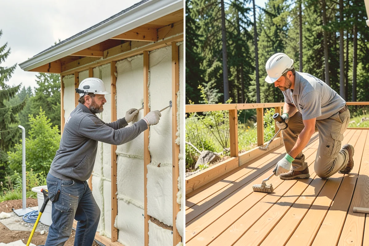 Floor Leveling in Milton, King County, WA - Survey the subfloor for high and low spots