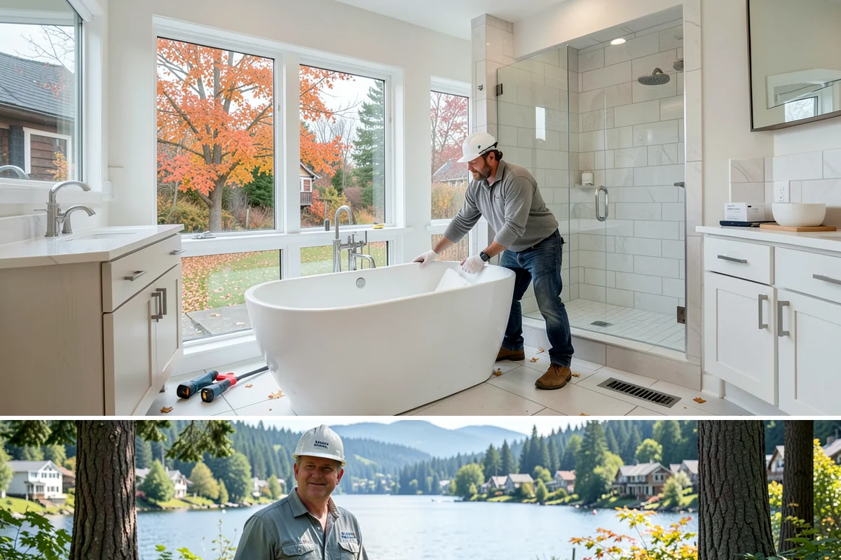 Floor Leveling in Milton, King County, WA - Floor leveling is an indoor task suited to any season, with drier months slightly shortening compound cure times.