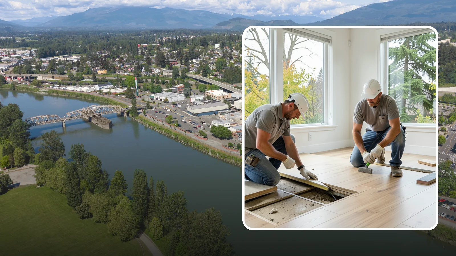 Floor Leveling in Mount Vernon, Skagit County, WA - Precision floor leveling that corrects dips, slopes, and uneven subfloors before new flooring goes down.