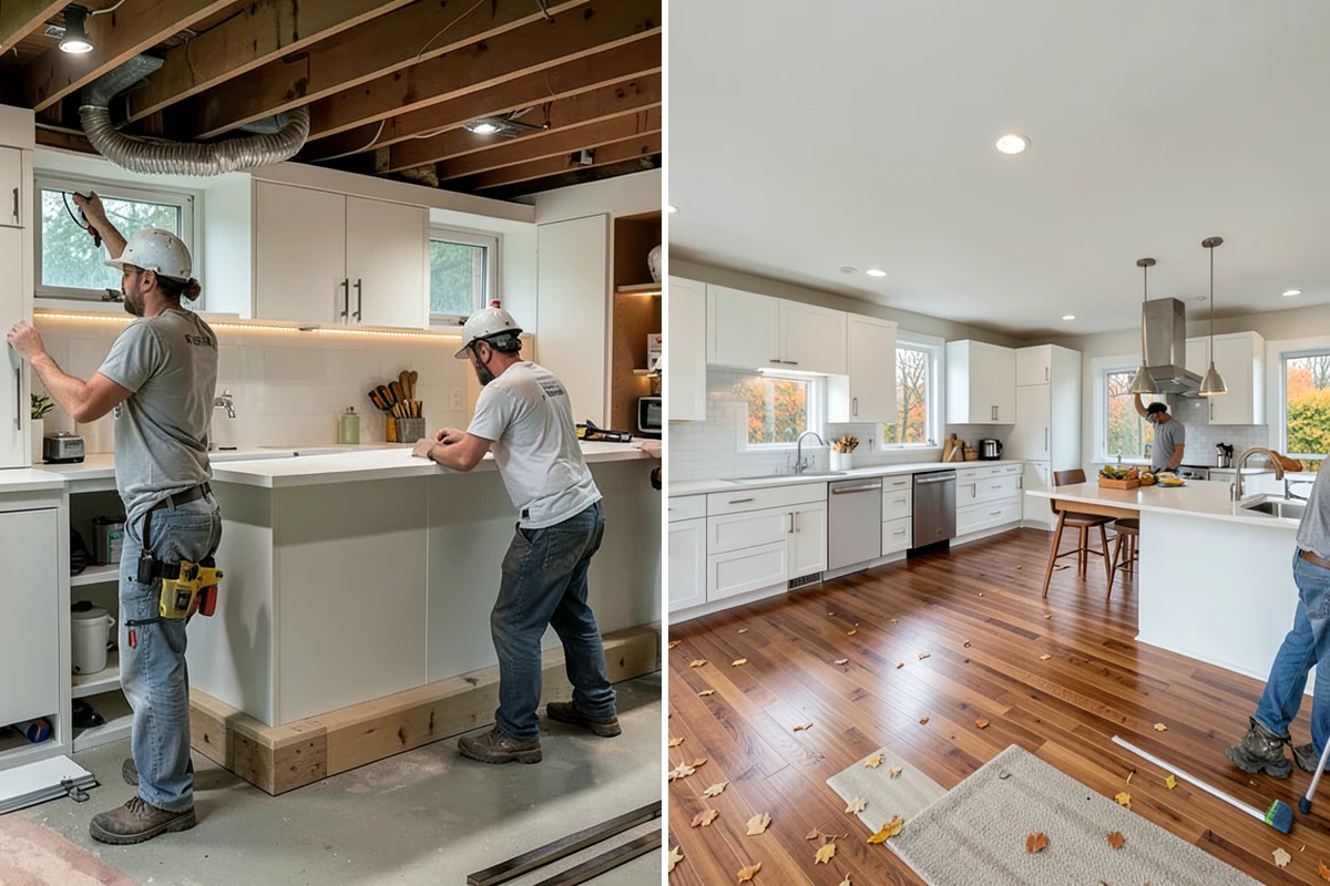 Floor Leveling in Normandy Park, King County, WA - Survey the subfloor for high and low spots