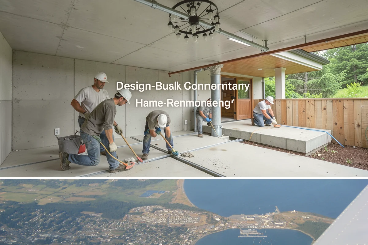 Floor Leveling in Oak Harbor, Island County, WA - Floor leveling is an indoor task suited to any season, with drier months slightly shortening compound cure times.