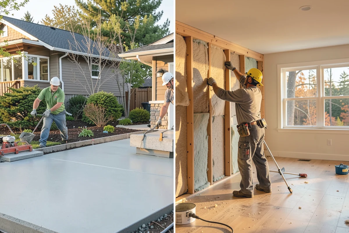 Floor Leveling in Redmond, King County, WA - Survey the subfloor for high and low spots