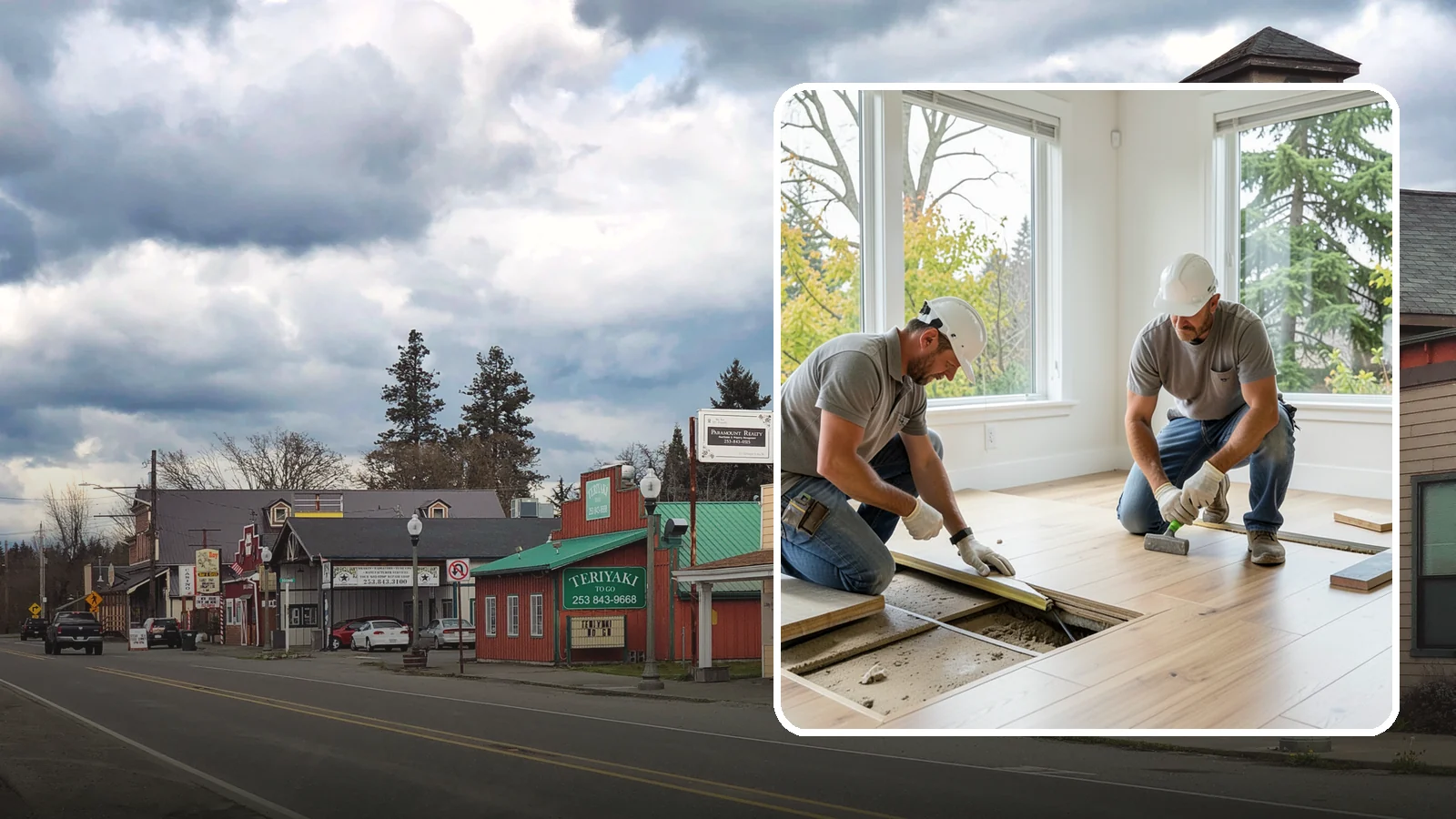 Floor Leveling in Roy, Pierce County, WA - Precision floor leveling that corrects dips, slopes, and uneven subfloors before new flooring goes down.