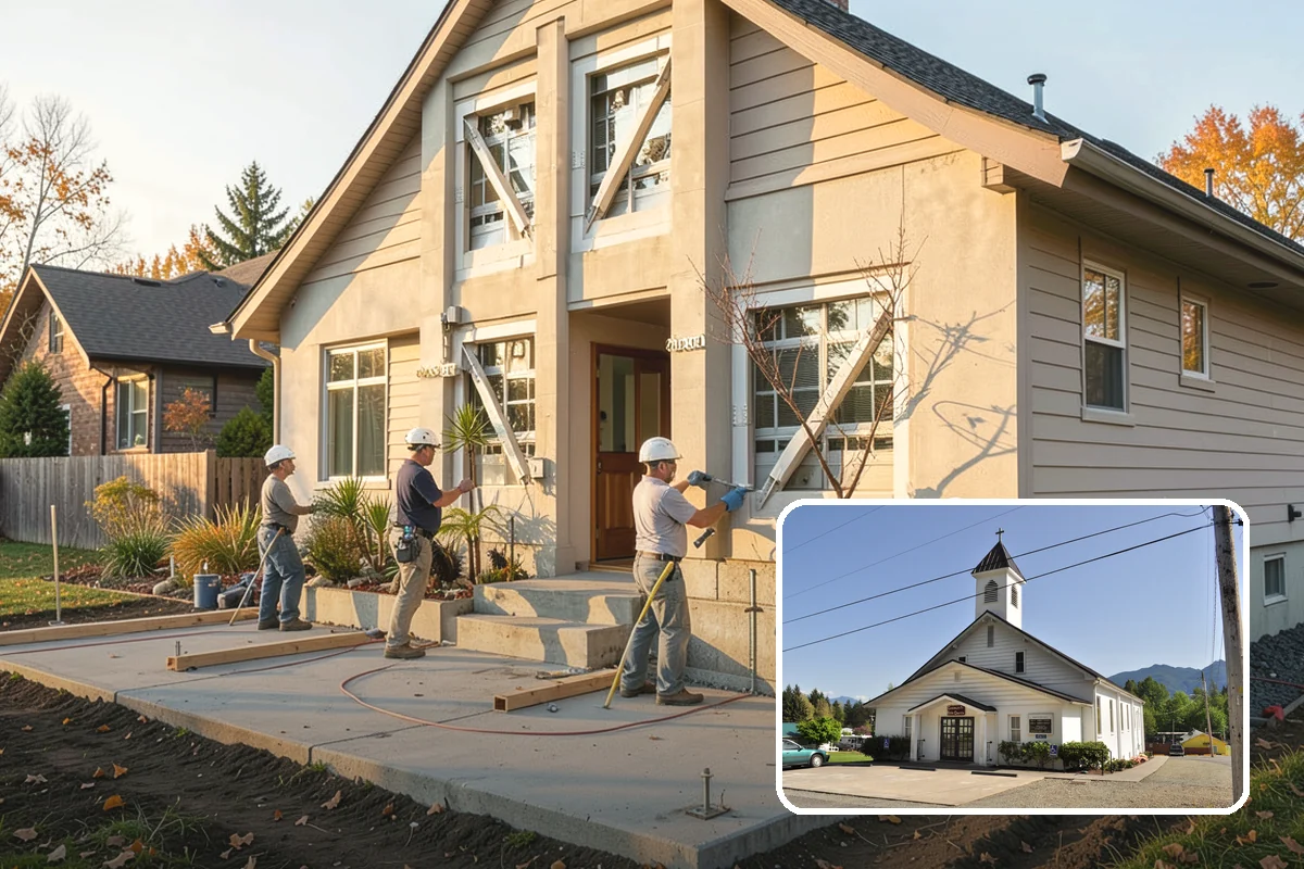Floor Refinishing in Concrete, Skagit County, WA - Restores worn floors at low cost